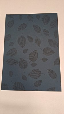 PAPEL A4 210X297 DECOR PORTO SEGURO FOLHAS PRETO 180G C/ 10 FLS