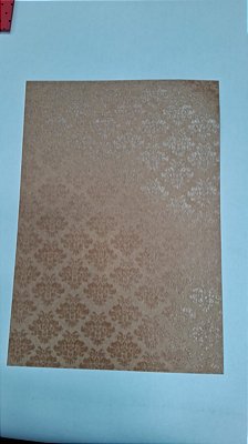PAPEL A4 210X297 DECOR ARABESCO INCOLOR  180G C/ 10 FLS