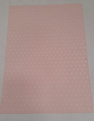 PAPEL A4 210X297 DECOR ROSA VERONA BOLINHA BRANCO 180 G C/ 10 FLS