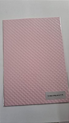 PAPEL A4 210X297 TX MAX MOSAICO ROSA VERONA 240G C/ 5 FLS