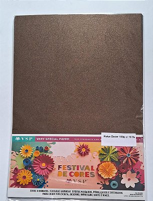 PAPEL A4 210X297 RELUX DECOR CAFE FPLHAS INCOLOR 180G C/ 10 FLS