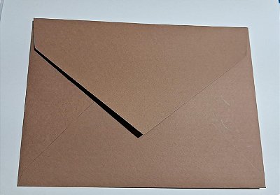 ENVELOPE CONVITE F CARD BROWN 200G C/ 10 UN