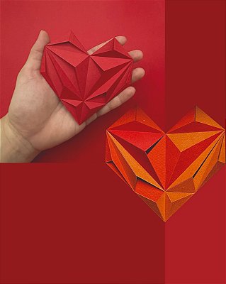 Workshop de Papel - Coração tridimensional