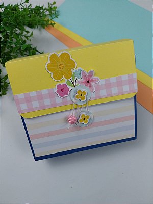 Mini fichário florido