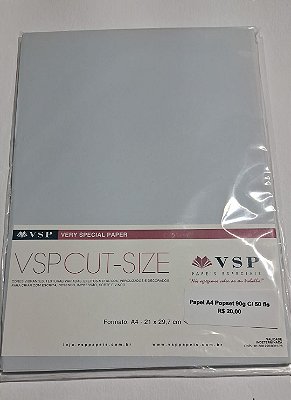 PAPEL A4 210X297 POPSET MIST 90 G C/ 50 FLS