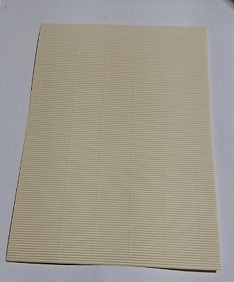 PAPEL MICROONDULADO COLOR PLUS WAVE MARFIM 180G C/ 10 FLS