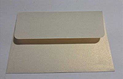 ENVELOPE CARTA LAPELA RETA 114X162 KEAYKOLOUR WHITE GOLD 120 G C/ 10 UN