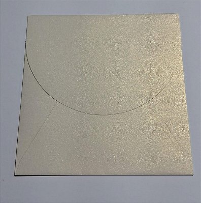 ENVELOPE CD 12,5X12,5 KEAYKOLOUR WHITE GOLD 120G C/ 10 UN