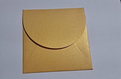ENVELOPE CD 12,5X12,5 COLOR PLUS METAL GOLD LINEAR 250G C/ 10 UN