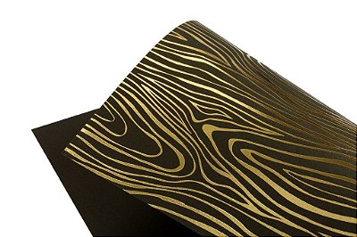 Papel Hot Decor Madeira Preto 30,5x30,5cm com 2 unidades