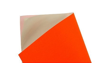 Papel Adesivo Fluor Red 30,5x30,5cm com 5 unidades