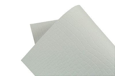 Papel Texture TX Croco Branco Brilho A4 com 10 unidades