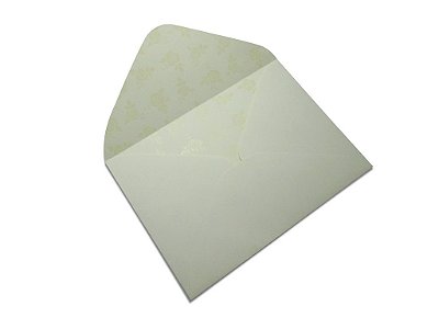 Envelopes carta Creme Decor Rosas Incolor - Lado Interno 10 unidades