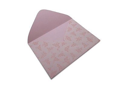 Envelopes carta Rosa Verona Decor Rosas Incolor - Lado Externo 10 unidades
