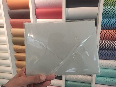 Envelopes com brilho Color Plus Mar del Plata com 10 unidades