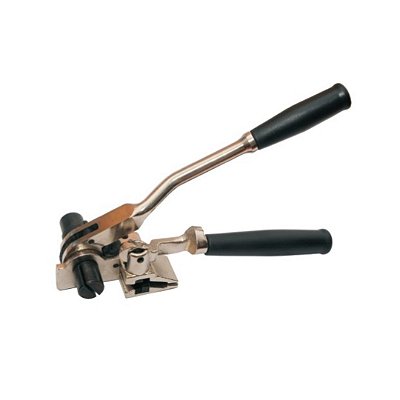 Maquina de Cintar Poste com Catraca - Ferramenta de Aperto e Corte Manual para Aplicação de Fitas de Aço Inox