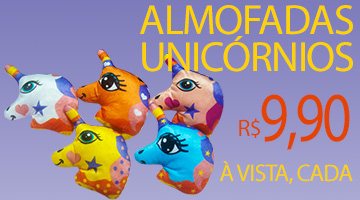 16 almofadas unicórnios