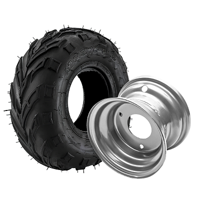 Kit Pneu 145/70-6  + Roda aro 6