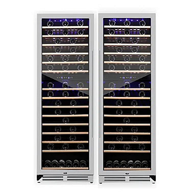 Conjunto com Duas Adegas Cave Cellar Dual Zone 600L – Solução Unificada 1.200L