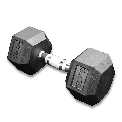 Fit Halter Com Borracha / Barra De Metal - 10kg