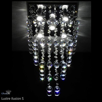 Lustre De Cristal Ilusion S - Diversas Medidas