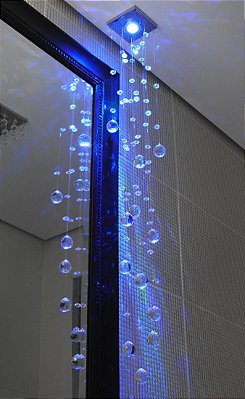 Pendente De Cristal Rgb Com Controle Remoto