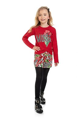 Conjunto Infantil com Short em Moletom Flanelado da Quimby
