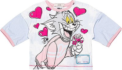 Blusa Infantil Feminina Estampada Tom e Jerry da Animê