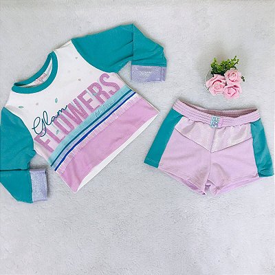 Conjunto Infantil de Frio Lilás e Tiffany da Mon Sucré