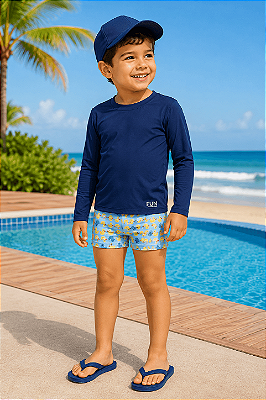 Sunga Infantil Boxer para Meninos duas Cores da Up Baby