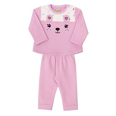 Conjunto de Bebê Moletom Feminino da Nini Bambini
