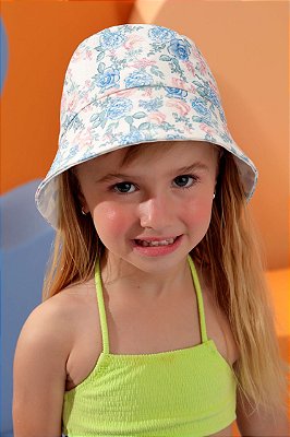 Chapéu Infantil Modelo Bucket Florido da Petit Cherie