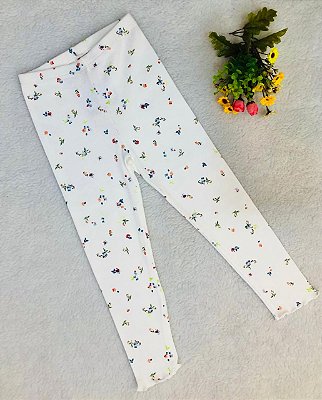 Calça Legging Infantil Canelada Floral Up Baby