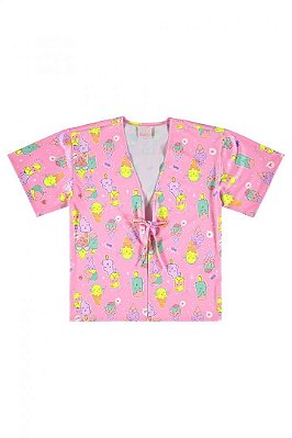 Saida de Praia Infantil Estampa Picolé da Quimby