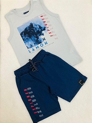 Conjunto Infantil e Juvenil Masculino de Lobo da Lamon