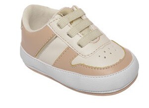 Tênis de Bebê Feminino Tênis Amêndoa da Baby I