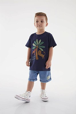 Camiseta Infantil Masculina Meia Malha da Up Baby