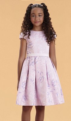 Vestido de Festa Infantil Estampado Floral da Petit Cherie