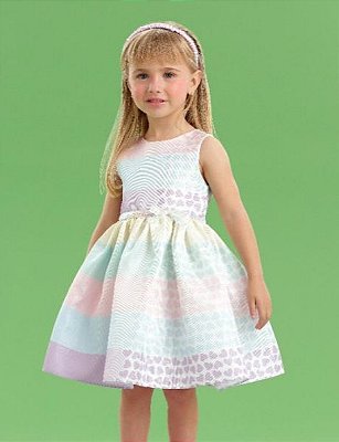Vestido Infantil de Festa de Corações da Petit Cherie