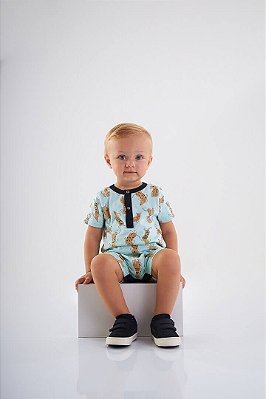 Macaquinho de Bebê Masculino com Duas Cores da Up Baby