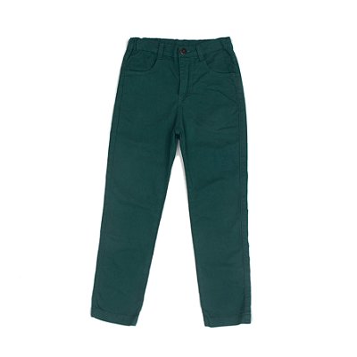 Calça Infantil Masculina em Sarja Verde da Have Fun