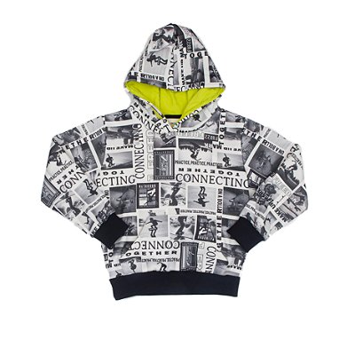 Blusa Infantil de Frio Masculina Capuz Fechada