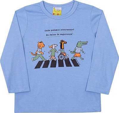 Camiseta Infantil de Frio Masculina Educativa e Inclusiva
