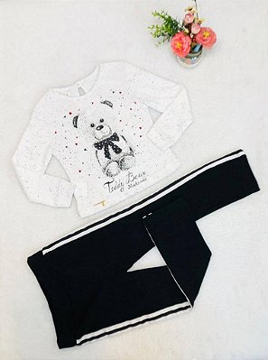 Conjunto Infantil Feminino Calça e Blusa de Frio