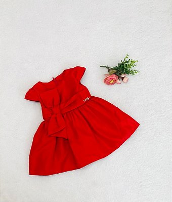 Vestido de Bebê Casual Vermelho Manga Princesa da Up Baby - Tipinhos Moda  Infantil e Juvenil