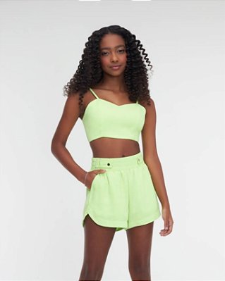 Conjunto Juvenil Feminino com Shorts e Top Bobbylulu