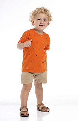 Camiseta Infantil Masculina Gola Careca Arrumadinha