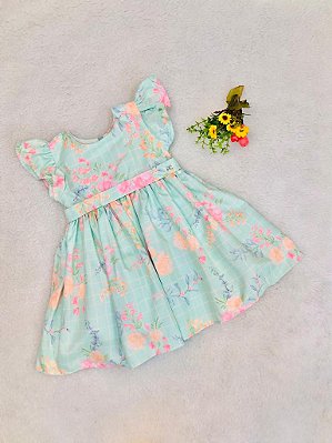 Vestido de Bebê de Festa Floral da Petit Cherie