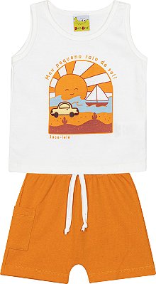 Conjunto de Infantil Masculino de Verão com Regata