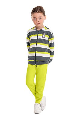 Conjunto Infantil de Frio com Jaqueta Aberta da Bee Loop